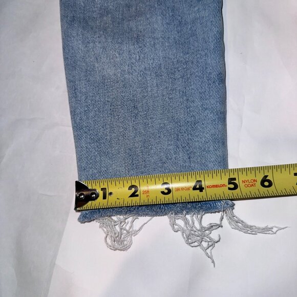 Pacsun High Rise Jegging Distressed Jeans Size 26 Blue Light Wash Denim - Picture 6 of 7